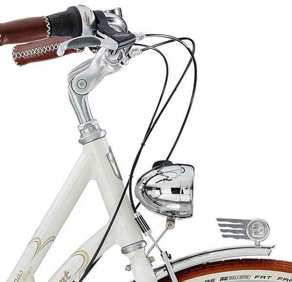 Fahrrad-Scheinwerfer Retro Diamant OEM SPANNINGA "Swingo XL"  für Dynamobetrieb